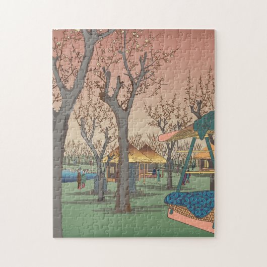 Plum Garden by Hiroshige Puzzle (Vertikal)