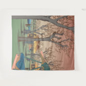Plum Garden by Hiroshige Wandteppich (Vorderseite (Horizontal))