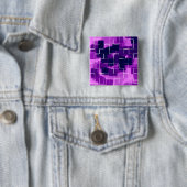 "Plum" geometrisches Kunstposter Button (Beispiel)