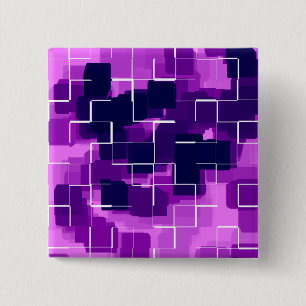 "Plum" geometrisches Kunstposter Button