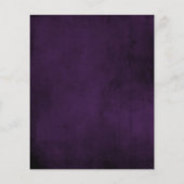 Plum & Gold Regal Save the Date Budget Flyer (Hinten)