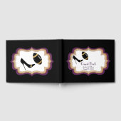 Plum Gold und Black Football Hochzeit 2 Gästebuch (Voll)