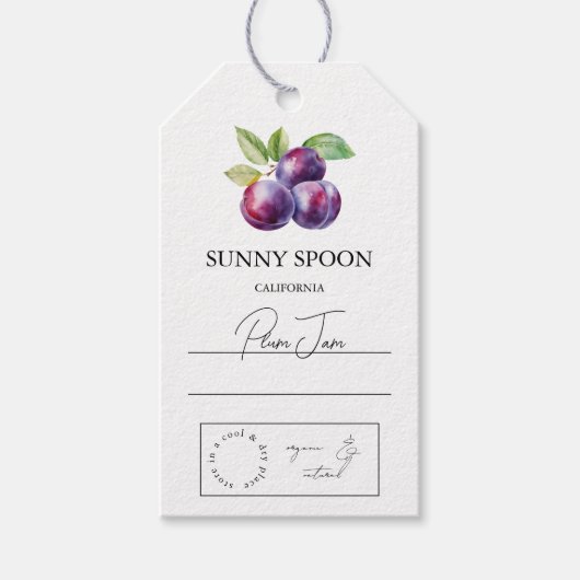 Plum Hang Tag Geschenkanhänger (Vorderseite)