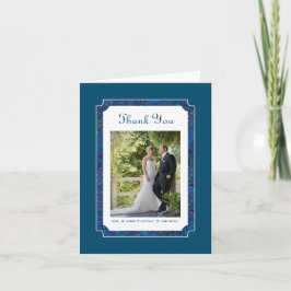 Plum Happy Wedding Vielen Dank Foto Note Card Dankeskarte