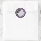 Plum Holiday Poinsettia Stickers (Tasche)