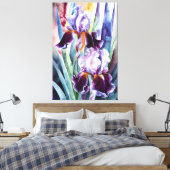 *~* PLUM Iris Blume Künstlerisch Iris Malerei AP84 Leinwanddruck (Insitu (Schlafzimmer))