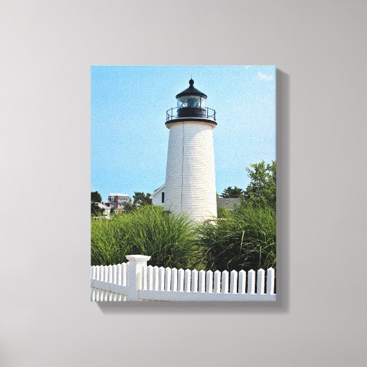 Plum Island Lighthouse, MA Wrapped Canvas Leinwanddruck (Vorderseite)