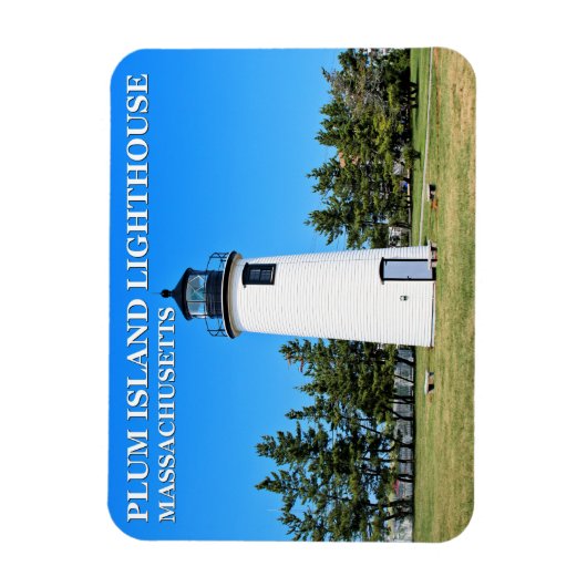 Plum Island Lighthouse, Massachusetts Flex Magnet (Vertikal)