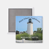 Plum Island Lighthouse, Massachusetts Magnet (Vorderseite/Rückseite)