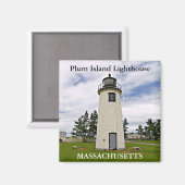 Plum Island Lighthouse, Massachusetts Magnet (Vorderseite/Rückseite)