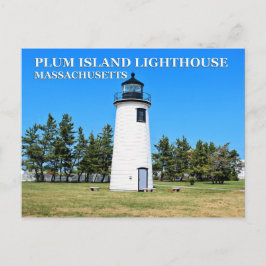 Plum Island Lighthouse, Massachusetts Postkarte
