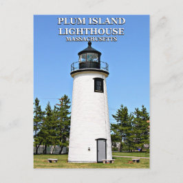 Plum Island Lighthouse, Massachusetts Postkarte