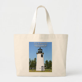 Plum Island Lighthouse, Massachusetts Tote Bag Jumbo Stoffbeutel