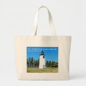 Plum Island Lighthouse, Massachusetts Tote Bag Jumbo Stoffbeutel (Vorne)