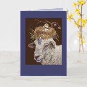 Plum Island Sheep-Karte Karte (Gelbe Blume)