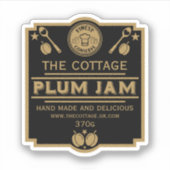 Plum Jam Conserve Maker Aufkleber (Vorderseite)