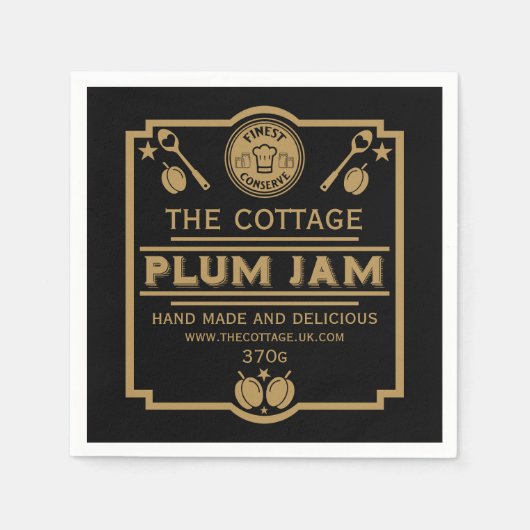 Plum Jam Conserve Maker Serviette (Vorderseite)