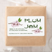 Plum Jam Jar Label (Anpassen) (Insitu)