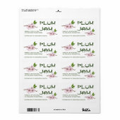 Plum Jam Jar Label (Anpassen) (Vorne)