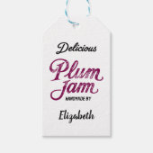 Plum Jam Tag Geschenkanhänger (Vorderseite)