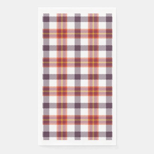 Plum Kariert Serviette (Vorderseite)