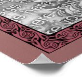 Plum keltic Design Rahmen erstellen Sie Ihr eigene Poster (Ecke)