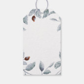 Plum Lila Aquarellfarben Blume Elegante Boho Geschenkanhänger (Rückseite)