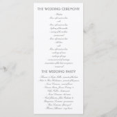 Plum Lila Boho Wasserfarben Blumenprogramme Programm (Rückseite)