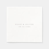 Plum Lila Boho Wedding Modern Cocktail Serviette (Vorderseite)