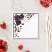 Plum Lila Brautparty Serviette (Beispiel)