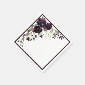 Plum Lila Brautparty Serviette (Ecke)