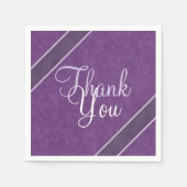Plum Lila Danke Serviette (Vorderseite)
