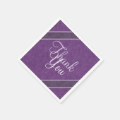 Plum Lila Danke Serviette (Ecke)