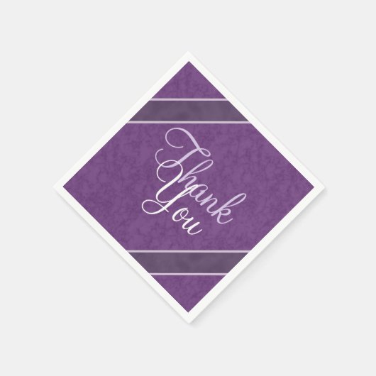 Plum Lila Danke Serviette (Ecke)