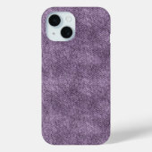 Plum Lila Denim Pattern Case-Mate iPhone Hülle (Rückseite)