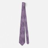Plum Lila Denim Pattern Krawatte (Vorderseite)