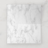 Plum Lila Gold Floral Platzkarte (Innenseite Aufgefaltet)