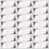 Plum Lila Gold Marble Hochzeit im Herbst Guest Add Aufkleber (Vorderseite)