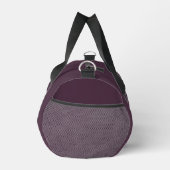 Plum Lila-Graue Schriftzeichen Duffle Bag (Rechts)