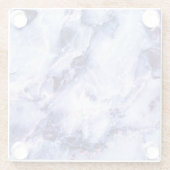 Plum Lila Marmorglas-Untersetzer Glasuntersetzer (Rückseite)