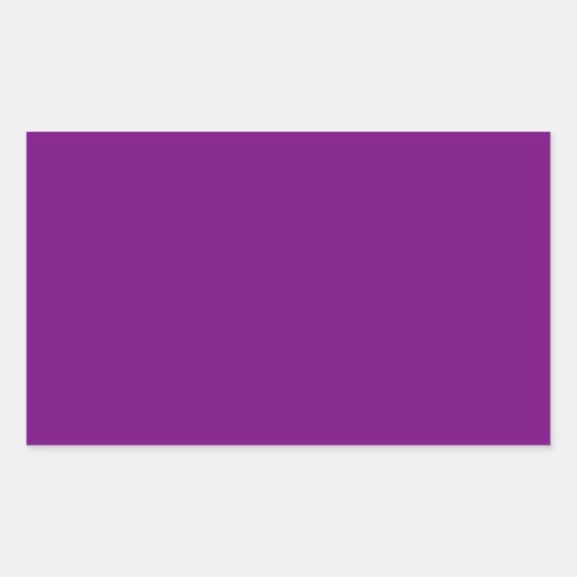 Plum Lila Rectangle Aufkleber (Vorderseite)