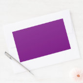 Plum Lila Rectangle Aufkleber (Umschlag)