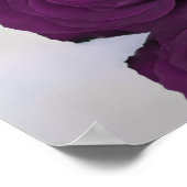 Plum Lila Rose 14 Tabelle Hochzeitsdiagramm Poster (Ecke)