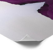 Plum Lila Rose 24 Tabelle Hochzeitsdiagramm Poster (Ecke)