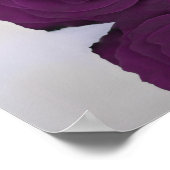 Plum Lila Rose 25 Tabelle Hochzeitsdiagramm Poster (Ecke)