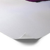 Plum Lila Rose 28 Tabelle Hochzeitsdiagramm Poster (Ecke)