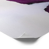 Plum Lila Rose 29 Tabelle Hochzeitskarte Poster (Ecke)