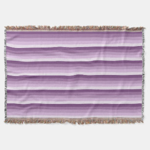 Plum lila Schattenstreifen Decke