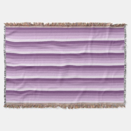 Plum lila Schattenstreifen Decke (Vorderseite)