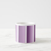 Plum lila Schattenstreifen Espressotasse (Vorderseite)